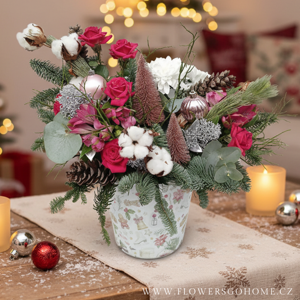 Vánoční kytice doručení v Praze